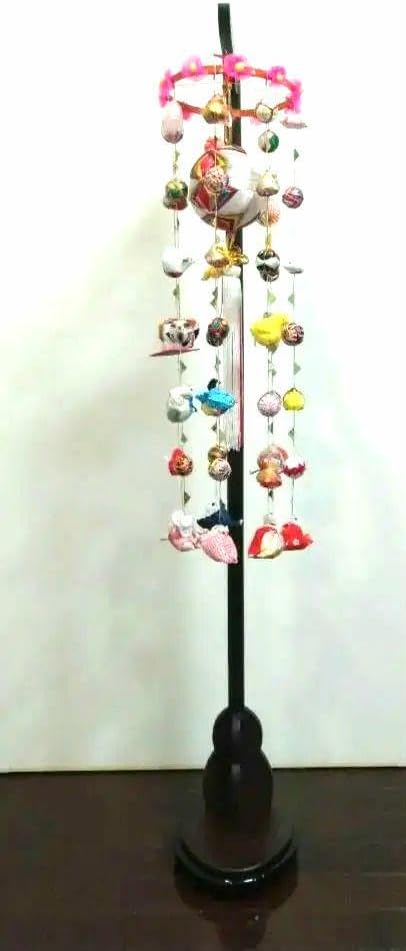 豪華吊るし雛、全長125cm、7連、台付 43新作！さげもん吊るし飾り吊るし